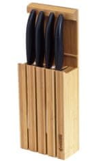 Kyocera stojan na 4 keramické nože - vyrobené z bambusu (pre max. dĺžku čepele 20 cm)