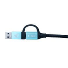 I-TEC kábel USB-C na USB-C s integrovanou redukciou na USB-A/3.0