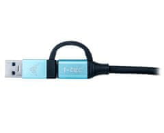 I-TEC kábel USB-C na USB-C s integrovanou redukciou na USB-A/3.0