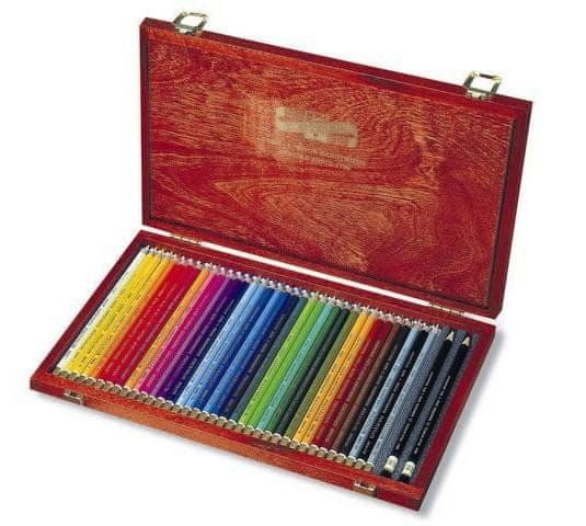 KOH-I-NOOR pastelky umelecké POLYCOLOR kresliarska súprava 36 ks v drevenej krabičke
