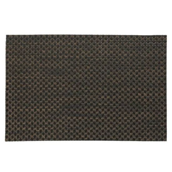 Kela Prestieranie PLATO, polyvinyl, hnedé/čierne 45x30cm KL-15638 -