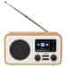 Nedis RDIN2000WT - Internetové Rádio - Stolné Prevedenie/Bluetooth/Wi-Fi/DAB+/ FM/Internet/2,4"/7W/Budík/Biela/Drevo