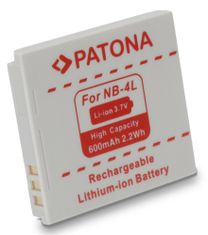 PATONA batéria pre foto Canon NB-4L 600mAh