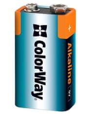 ColorWay alkalická batéria 6LR61/ 9V/ 1ks v balení/ Blister