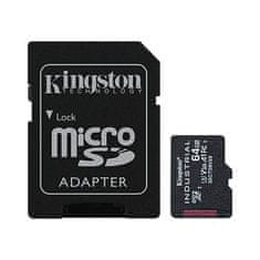 Kingston Industrial/micro SDHC/64GB/100MBps/UHS-I U3/Class 10/+ Adaptér