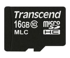 Transcend 16GB microSDHC (Class 10) MLC priemyselná pamäťová karta (bez adaptéra), 20MB/s R, 16MB/s W