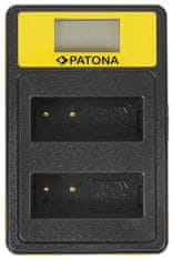 PATONA nabíjačka Foto Dual Panasonic DMW-BLG10 s LCD, USB