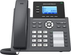 Grandstream GRP2604P SIP telefón, 2,48" LCD podsv. displej, 6 SIP účty, 10BLF hr., 2x1Gbit porty, PoE