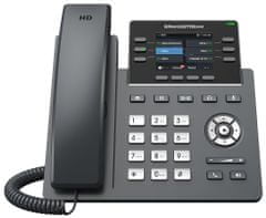 Grandstream GRP2613 VoIP telefón, 3x SIP, farebný podsvietený 2,8" displej, 2x Gbps RJ45, PoE
