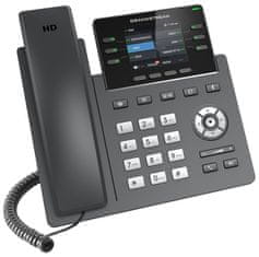 Grandstream GRP2613 VoIP telefón, 3x SIP, farebný podsvietený 2,8" displej, 2x Gbps RJ45, PoE