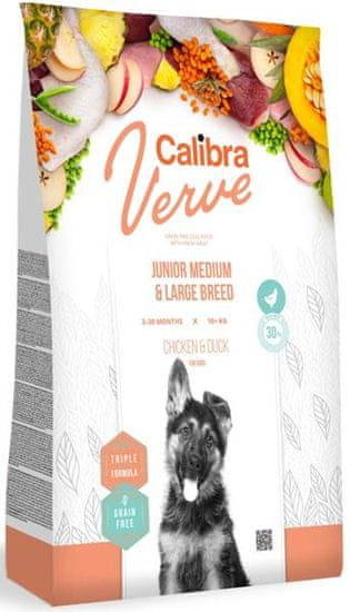 Calibra Dog Verve GF Junior Medium & Large Chicken & Duck 12 kg
