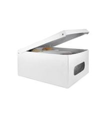 Compactor Box skladací úložný s vekom Smart 4, PVC - 50 x 40 x 25 cm, biela