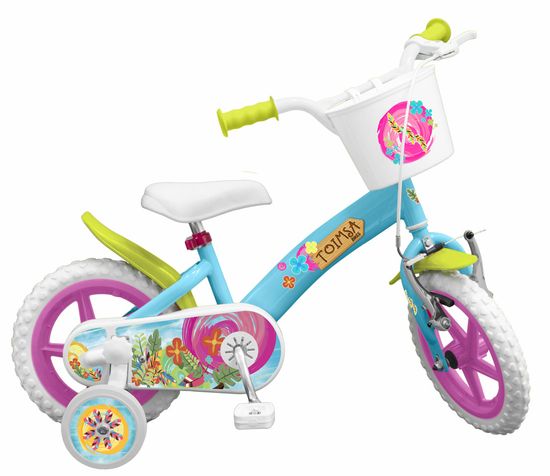 Toimsa Bicykel detský Flowers modro/ružový 12