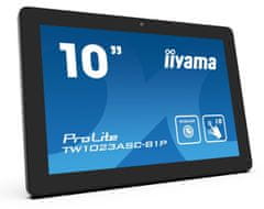 iiyama 10" TW1023ASC-B1P, IPS, HD, capacitive, 10P, 450cd/m2, mini HDMI, WiFi, Webcam, Android 8.1