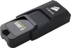 Corsair flash disk 64GB Voyager Slider X1 USB 3.0 (čítanie: 130MB/s) čierny