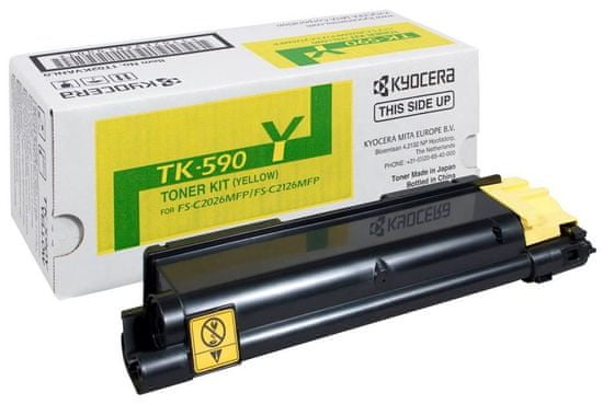 Kyocera toner TK-590Y/ FS-C2026MFP/ C2126MFP/ 5 000 strán/ Žltý
