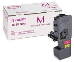 Kyocera toner TK-5220M/ 1 200 A4/ purpurový/ pre M5521cdn/ cdw, P5021cdn/cdw