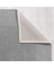 Flair Kusový ručne tkaný koberec Tuscany Textured Wool Border Grey Marl 120x170