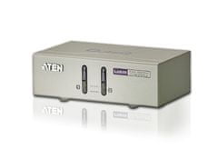 Aten KVM switch CS-72U USB 2PC audio, s custom cables 1,2m