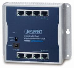 Planet Planét priemyselný plochý switch 8x 1Gb, 12VDC, IP30, -20/60st, fanless