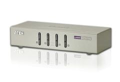 Aten KVM switch CS-74U USB 4PC audio, vrátane káblov 1.2m