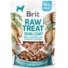 Brit Raw Treat Dog Skin & Coat Freeze-dried treat and topper Fish&Chicken 40 g