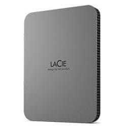 LaCie HDD External Mobile Drive (2.5'/4TB/USB 3.1 TYPE C), Šedá