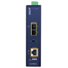 Planet IGTP-802T konvertor RJ45/SC, 1Gbps, PoE injektor 802.3at, -40 až 75 st.C, IP30, ESD 12-48 V DC