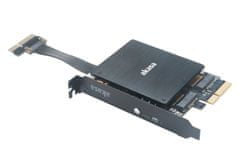 Akasa adaptér dual M.2 do PCIex s chladičom RGB