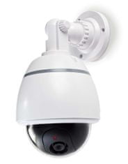 Nedis atrapa bezpečnostné kamery s blikajúce LED/ dome/ IP44/ vonkajšie/ biela