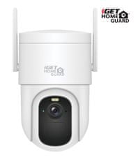 iGET HOMEGUARD HGWBC358 - WiFi IP 2K batériová otočná kamera, nočné videnie, dvojcestné audio, IP66