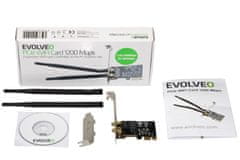 Evolveo PCIe WIFI Card 1200 Mbps, rozširujúca karta
