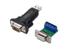 Digitus prevodník USB 2.0 na sériový port, RS485, DSUB 9M + Pinúť adaptér