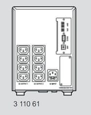 LEGRAND UPS Keor SPE Tower 1000VA/800W, Line-interactive, výstup 8x IEC C13, sínus, USB, RS-232, slot pre LAN, displej