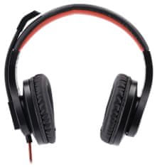 HAMA headset PC stereo HS-USB400/ drôtové slúchadlá + mikrofón/ USB/ citlivosť 100 dB/mW/ čierny