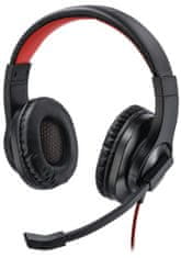 HAMA headset PC stereo HS-USB400/ drôtové slúchadlá + mikrofón/ USB/ citlivosť 100 dB/mW/ čierny