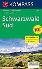 Schwarzwald Süd 1:50 000 / sada 2 turistických máp KOMPASS 887