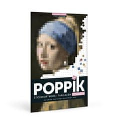 Poppik Malý samolepkový plagát - VERMEER (Dievča s perlovými náušnicami)