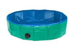 Karlie Skladací bazén pre psov zeleno/modrý 80x20cm