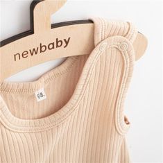 NEW BABY Dojčenské bavlnené dupačky New Baby Practical béžová 62 (3-6m)