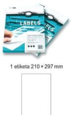 Smart LINE Samolepiace etikety 100 listov ( 1 etiketa 210 × 297 mm)