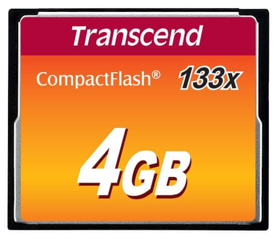 Transcend 4GB CF (133X) pamäťová karta (MLC)