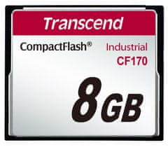 Transcend 8GB INDUSTRIAL CF CARD CF170 pamäťová karta (MLC)
