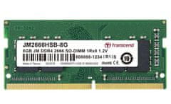 Transcend pamäť 8GB (JetRam) SODIMM DDR4 2666 1Rx8 CL19