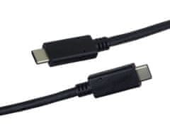 PremiumCord USB-C/male - USB-C/male, čierny, 0,5m