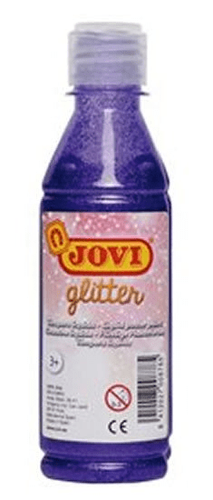 JOVI temperová farba glittrová 250 ml vo fľaši fialová