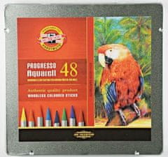 KOH-I-NOOR pastelky PROGRESSO akvarelová súprava 48 ks v plechovej krabičke
