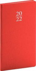 Diár 2022: Capys - červený/vreckový, 9 x 15,5 cm