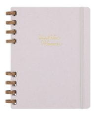 Moleskine Špirálový plánovací zápisník nedatovaný tvrdý šedý XL