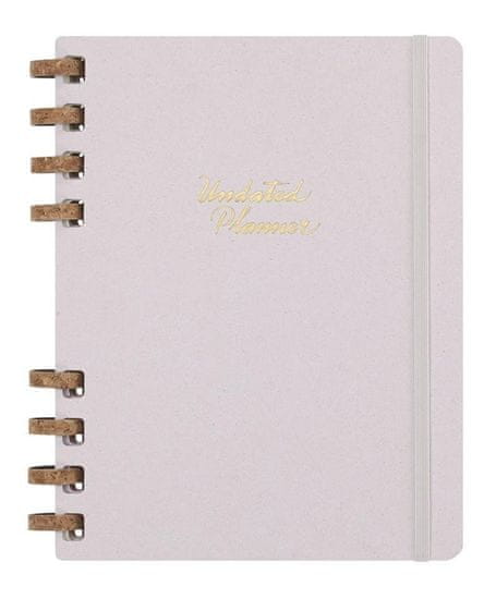 Moleskine Špirálový plánovací zápisník nedatovaný tvrdý šedý XL
